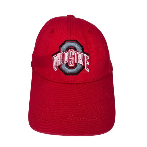 Ohio State Buckeyes Red Embroidered Adjustable Baseball Cap hat - Picture 7 of 8